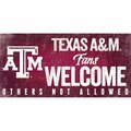 Fan Creations Texas A&M Aggies Wood Sign Fans Welcome 12x6 7846014575